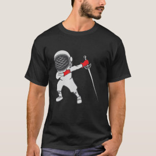 Camiseta Dabbing Fencer - treinador de esgrima Swordsman Sa