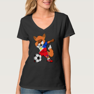 Camiseta Dabbing Fox Filipinas Soccer Fans Jersey Flag Fo