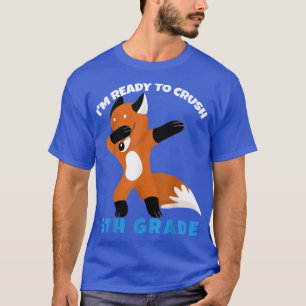 Camiseta Dabbing Fox First Day Of School Estou Pronto Para