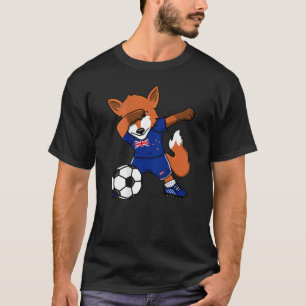Camiseta Dabbing Fox New Zelândia Soccer Fans Jersey