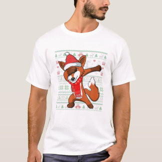 Camiseta Dabbing Fox Ugly Christmas