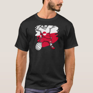 Camiseta Dabbing French Buldog Groelândia Voleibol Fan Je