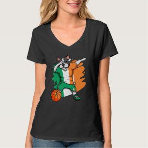 Camiseta Dabbing French Buldog Ireland Basball Fan Jers