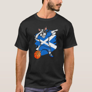Camiseta Dabbing French Buldog Scotland Basball Fan Jer
