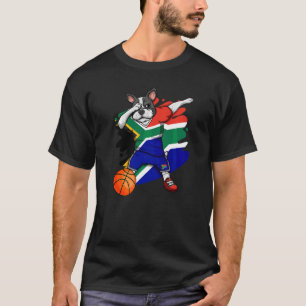 Camiseta Dabbing French Buldog South Africa Basball Fan