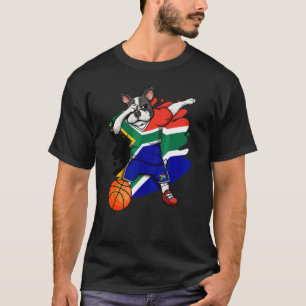 Camiseta Dabbing French Buldog South Africa Basball Fan