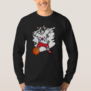 Camiseta Dabbing French Buldog South Korea Basball Fan