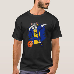 Camiseta Dabbing French Buldogue Barbados Basball Fan Jer