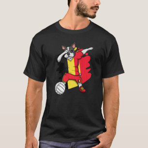 Camiseta Dabbing French Buldogue Belgium Voleibol Fan Jers