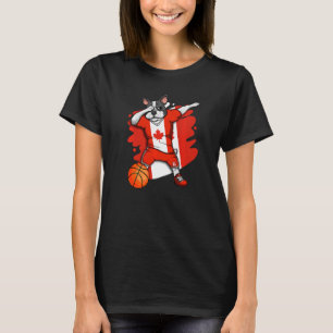 Camiseta Dabbing French Buldogue Canada Basball Fan Jerse