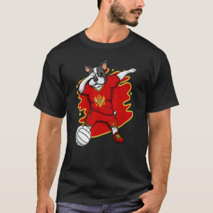 Camiseta Dabbing French Buldogue Montenegro Voleibol Fan J