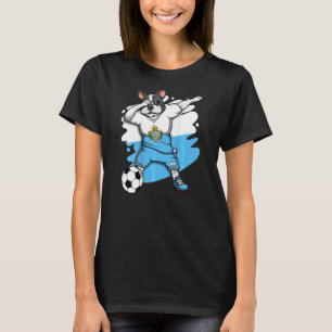 Camiseta Dabbing French Buldogue San Marino Soccer Fan Jers