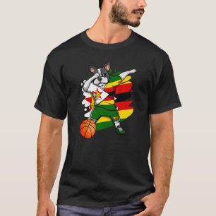 Camiseta Dabbing French Buldogue Zimbábue Fan Jer