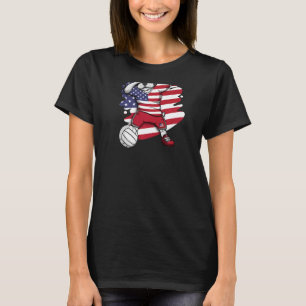 Camiseta Dabbing French Bulwdog America Voleibol Fan Jers