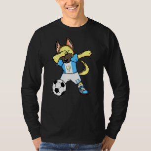 Camiseta Dabbing German shepherd Guatemala Soccer Fan Jeres
