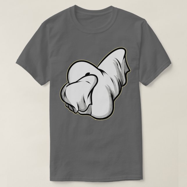 Camiseta Dabbing Ghost no Halloween (Frente do Design)