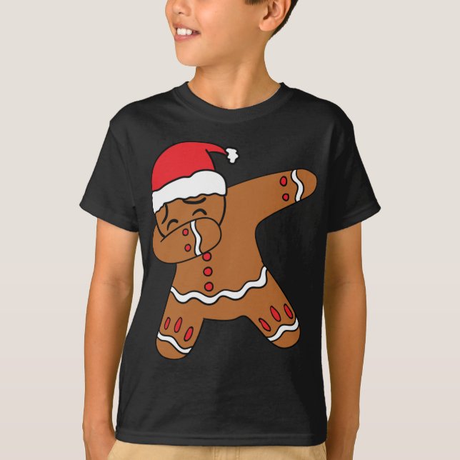 Camiseta Dabbing Gingerbird Man Gingerdab Christmas Dab Da (Frente)