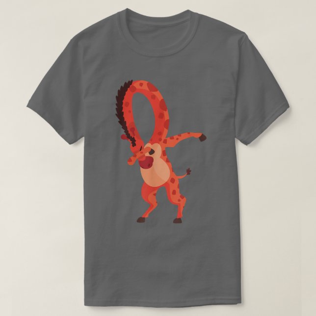 Camiseta Dabbing Giraffe Dancing Birthday Gift (Frente do Design)