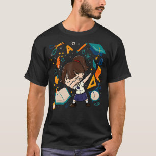 Camiseta Dabbing Girl First Day School Student Kid Schoo