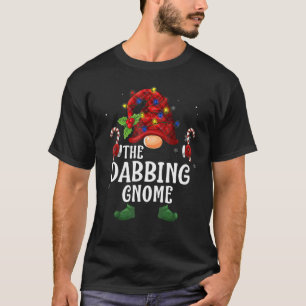 Camiseta Dabbing Gnome Buffalo Plaid Matching Family Christ