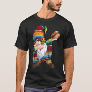 Camiseta Dabbing Gnome Cinco De Mayo Taco Poncho Serape Boy
