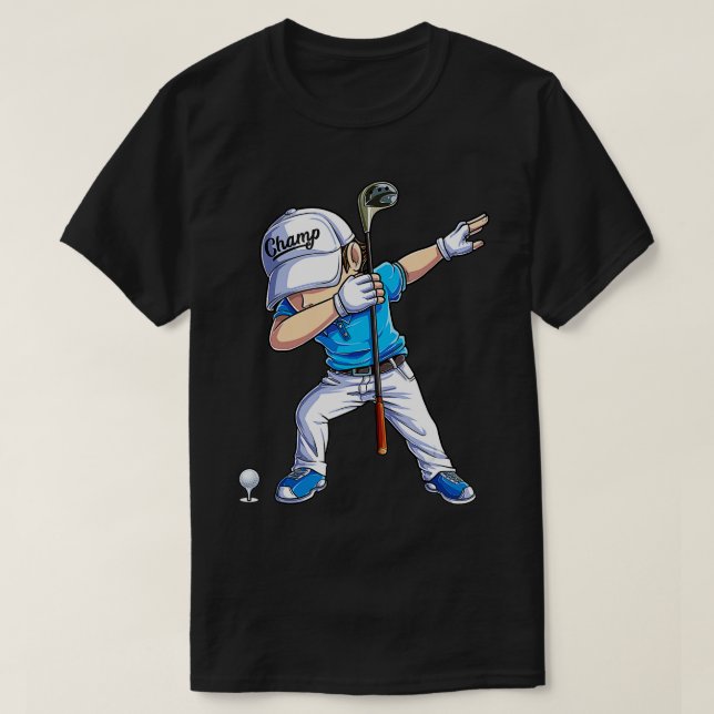 Camiseta Dabbing Golf Player Golfer Golfing Engraçado Homen (Frente do Design)