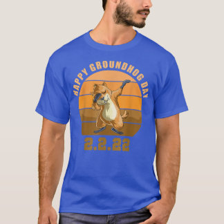 Camiseta Dabbing Groundhog Lover, Retro Happy Groundhog Da
