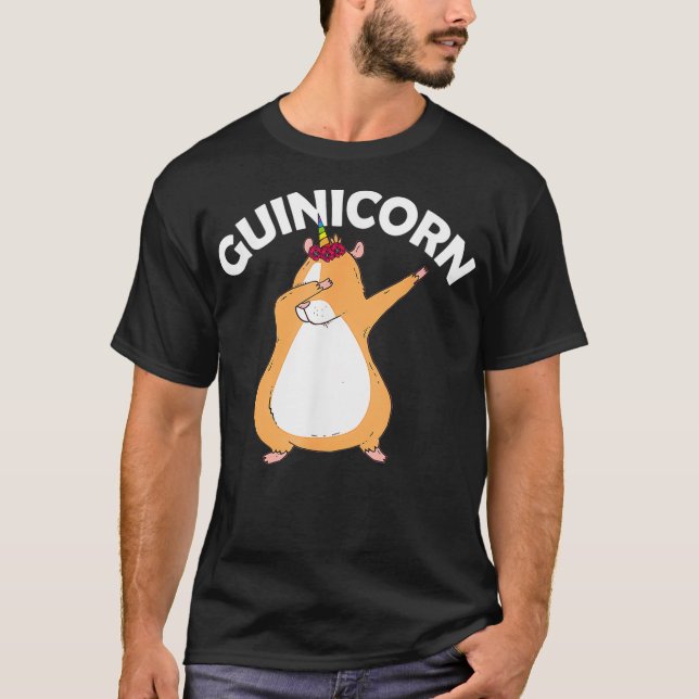 Camiseta Dabbing Guinicorn  Funny Unicorn Guinea Pig Owner  (Frente)