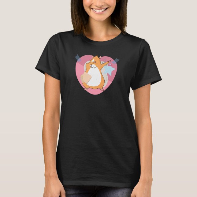 Camiseta Dabbing Hamster Hamsters Animal Pet Graphic (Frente)