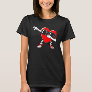 Camiseta Dabbing Heart Boy Namorados Dab Love Dias de os na