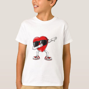 Camiseta Dabbing Heart Engraçado Gifts Mens Garotos Namorad