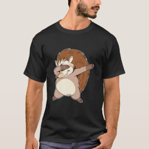 Camiseta Dabbing Hedgehog Natal Dance Engraçado Boys G