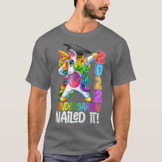 Camiseta Dabbing Kindergarten Unicorn Graduation Classe 202