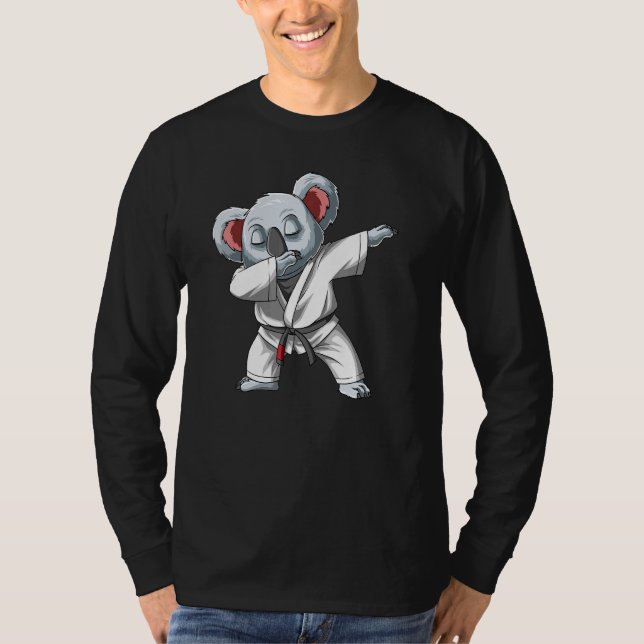 Camiseta Dabbing Koala Brasileiro Jiu Jitsu Bjj E Grappli (Frente)