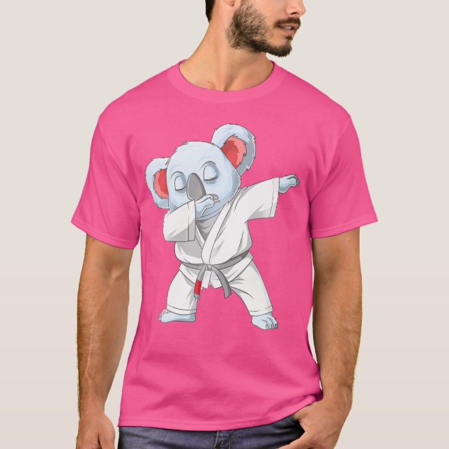Camiseta Dabbing Koala Brasileiro Jiu Jitsu E Judo (Frente)