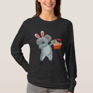 Camiseta Dabbing Koala Easter Ovo Funny Páscoa Gif