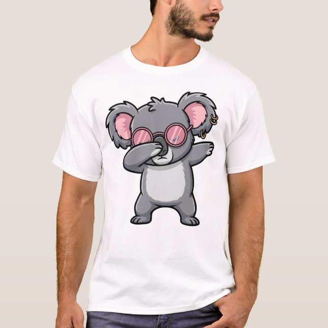 Camiseta Dabbing Koala Funny Cute Dab Dance (Frente)