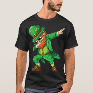 Camiseta Dabbing Leprechaun Presentes Divertidos Homens Cri