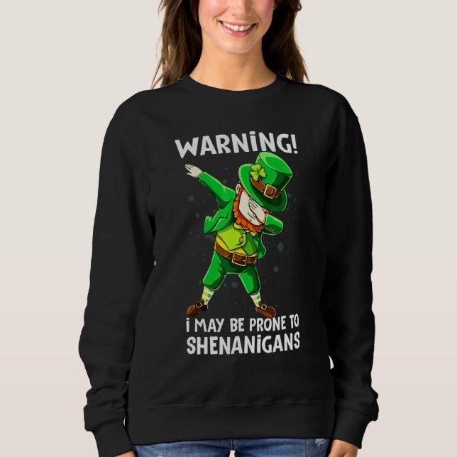 Camiseta Dabbing Leprechaun Shenanigans Irish (Frente)
