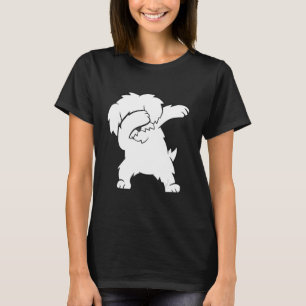 Camiseta Dabbing maltês Cog Cute Dabbing maltês