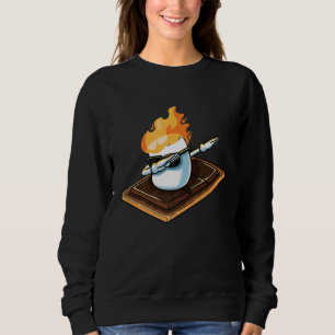 Camiseta Dabbing Marshmallow Funny Smores acampando Campe D