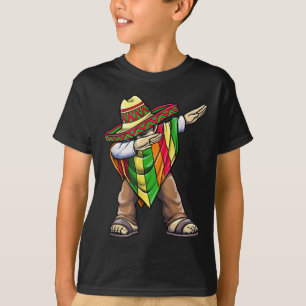 Camiseta Dabbing Mexicano Poncho Cinco De Mayo