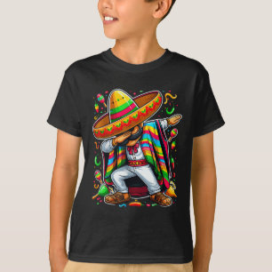 Camiseta Dabbing Mexicano Poncho Cinco De Mayo