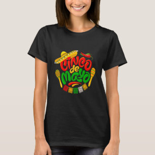 Camiseta Dabbing mexicano Poncho Cinco De Mayo Boys Men Som