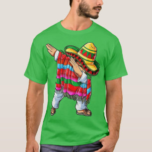Camiseta Dabbing mexicano Poncho Cinco de Mayo Boys Men Som