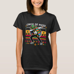 Camiseta Dabbing Mexicano Poncho Cinco De Mayo Fiesta 4