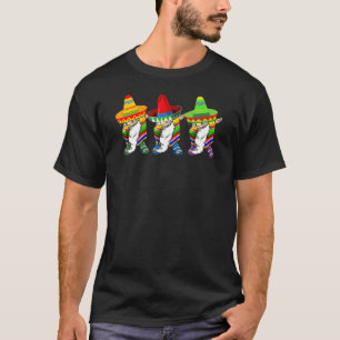 Camiseta Dabbing Mexicano Poncho Cinco De Mayo Gnomo Tacos