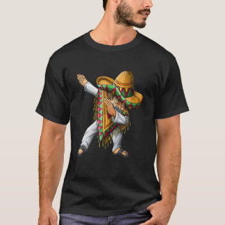 Camiseta Dabbing mexicano Poncho Sombrero Dab Cinco De Mayo