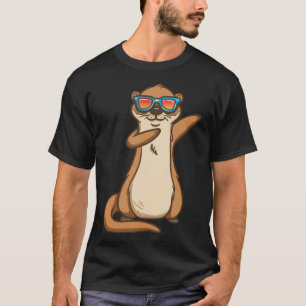Camiseta Dabbing Otter Kids Garotos Meninos Animal