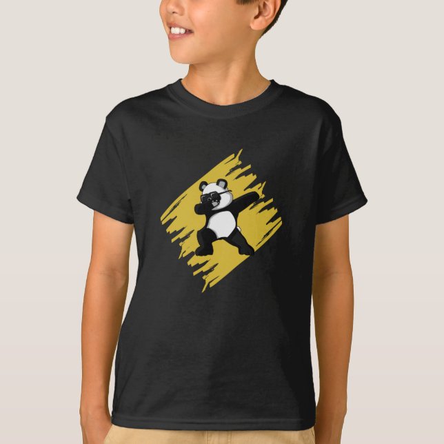 Camiseta Dabbing Panda Bear Cute Animal Engraçado Presente (Frente)